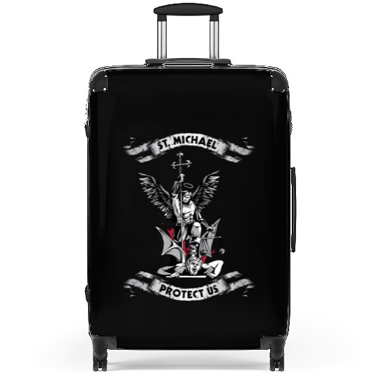 Archangel Saint Michael Protect Us Defend Us Long Suitcases