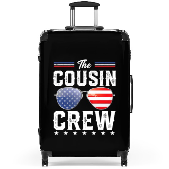 Fourth of July 4th July US America Flag Matching Suitcases