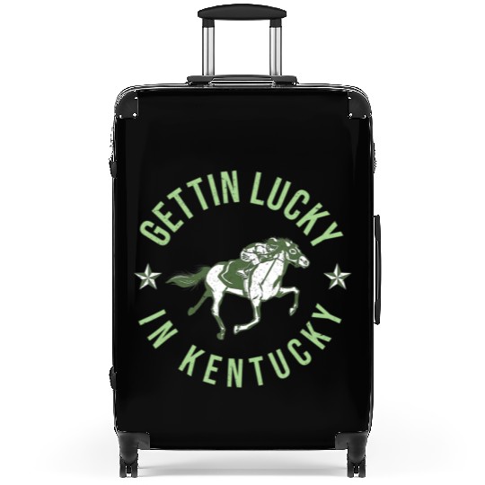 Funny Derby Vintage Getting Lucky In Kentucky Hor Suitcases