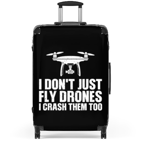 Funny Drone Pilot Art For Men Women Quadcopter Ra Suitcases