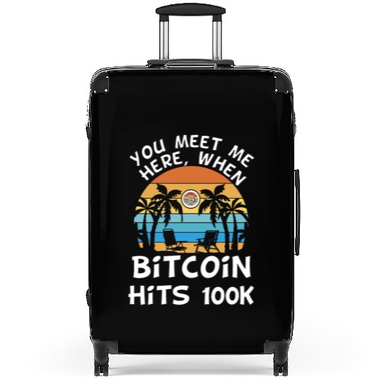 Bitcoin goes to moon Suitcases
