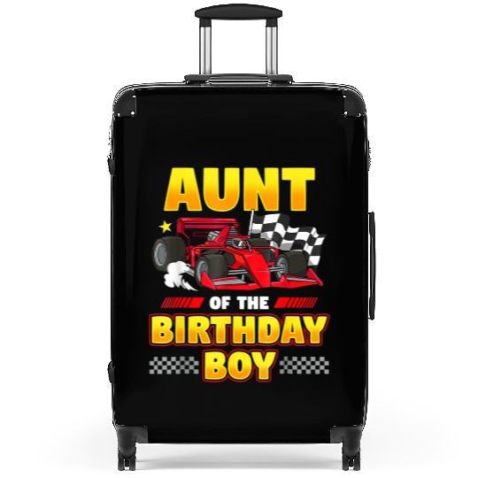 Formula Race Car Aunt of Birthday Boy Party Racin Suitcases