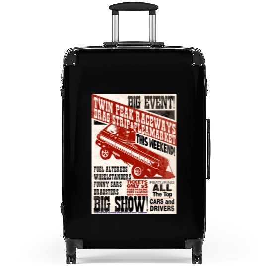 vintage, hot, rod, Classic, Racing, auto, automot Suitcases