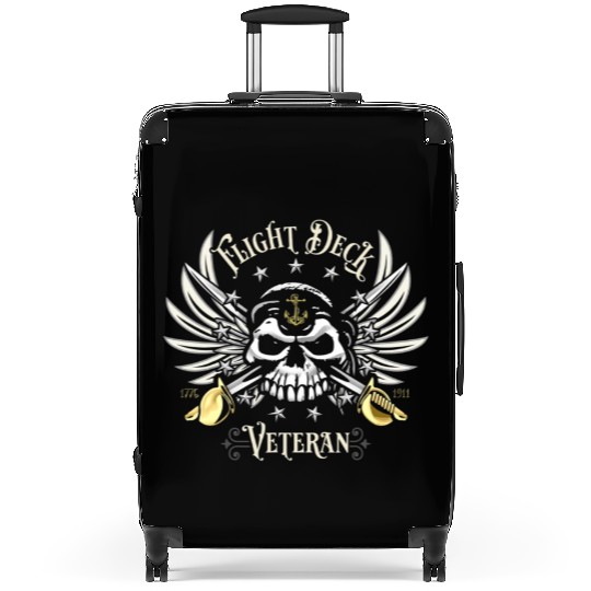 Flight Deck Veteran Skull Naval Aviation Design T Suitcases