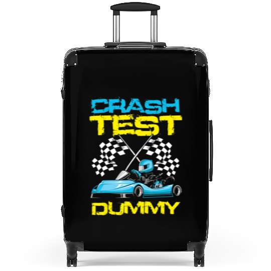 Go Kart Racing Crash Test Dummy Go Kart Racer T S Suitcases