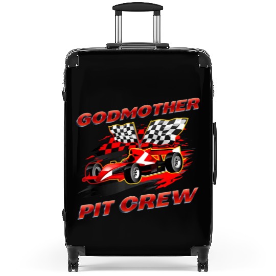 Godmother Pit Crew Race Car Birthday Party Racing Suitcases