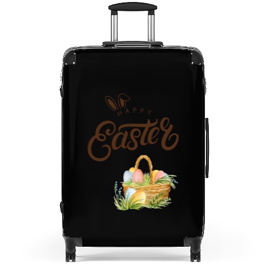 Happy easter sayings egg bunny Suitcases