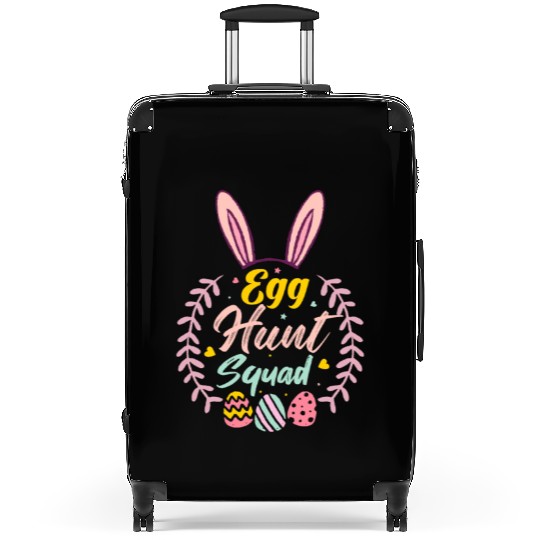 Egg Hunt Squad Hunting Season Funny Easter Day Suitcases