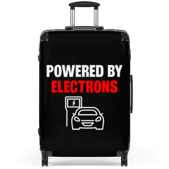 Electric Vehicle Electric Car Powered By Electrons Suitcases