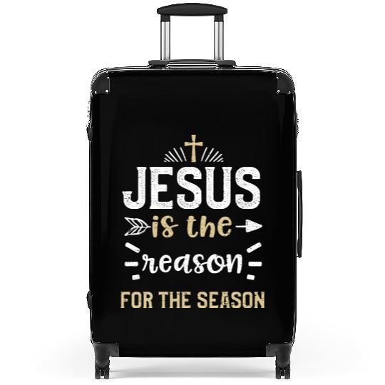 Jesus is the reason for the season Suitcases
