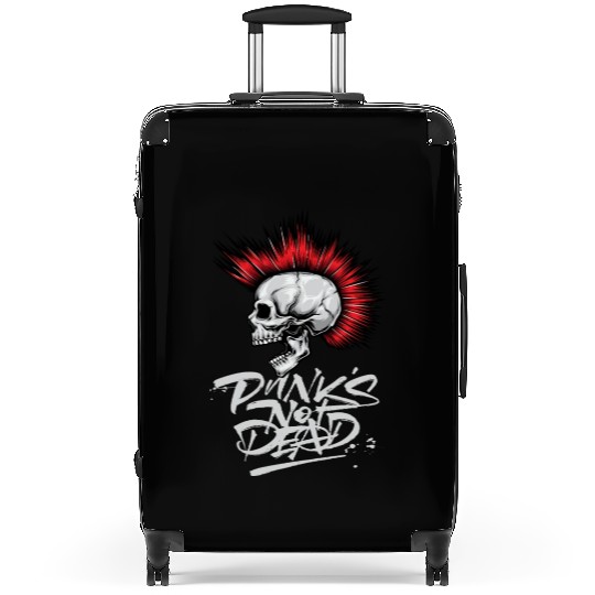 skeleton Bone Skull Punk Rock Band Metal Music Suitcases