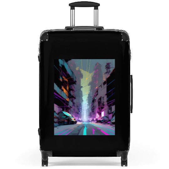 Modern Gothic AI PRINT Suitcases