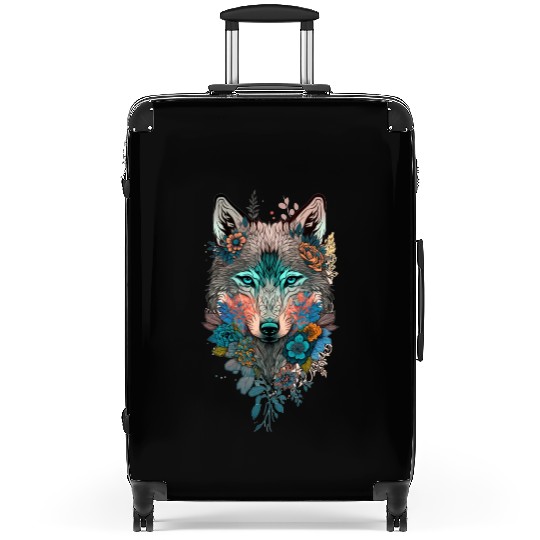 Cute Wolf Suitcases