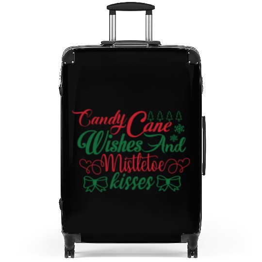 Candy Cane Wishes And Mistletoe Kisses Suitcases
