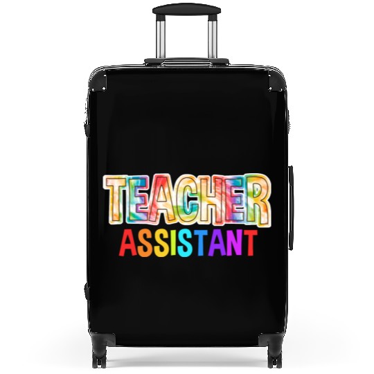 Teacher Assistant Tie Dye Back To School Suitcases