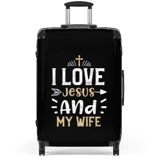 I Love Jesus And My Wife - Jesus Suitcases