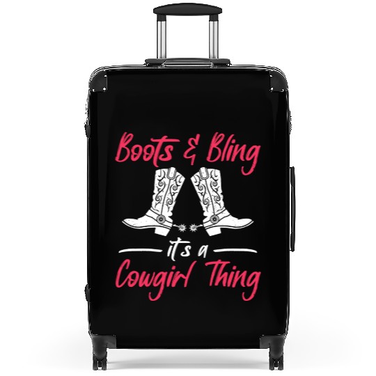 Boots And Bling It's A Cowgirl Thing Suitcases
