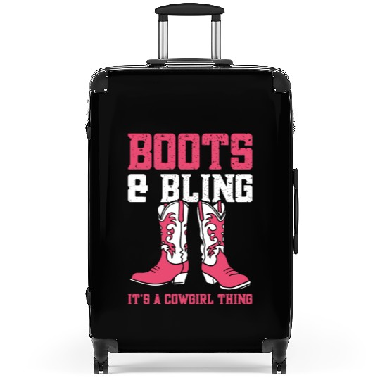Boots And Bling It's A Cowgirl Thing Suitcases