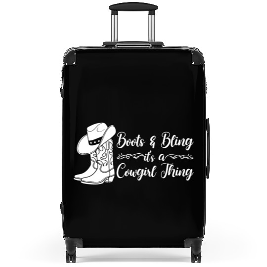 Boots And Bling It's A Cowgirl Thing Suitcases