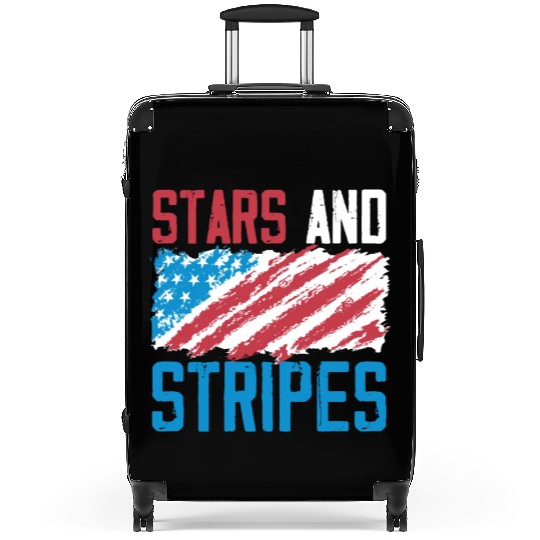 Stars And Stripes America USA Flag 4th Of July Suitcases