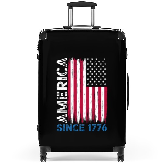 America Since 1776 American USA Flag 4th Of July Suitcases