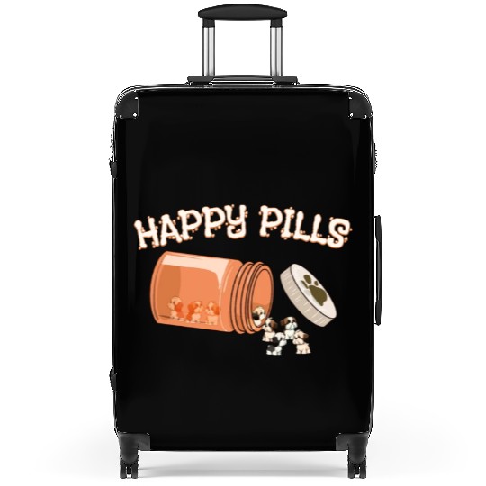Happy Pills Shih Tzu Funny Dog Lover Cool Pharmacy Suitcases