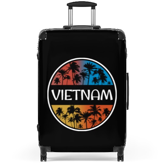 Vietnam Stylish Vacation Souvenir Palm Tree Suitcases