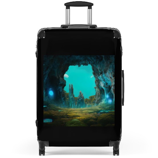 Bioluminescent Underground Landscapes Suitcases
