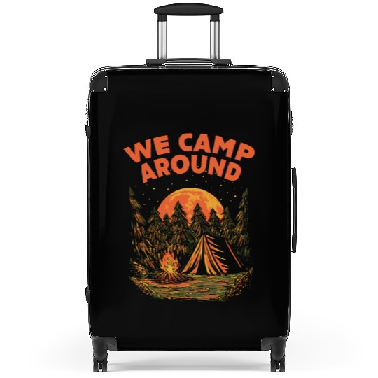 We Camp Around Summer Camping Tropical Camper Hiki Suitcases
