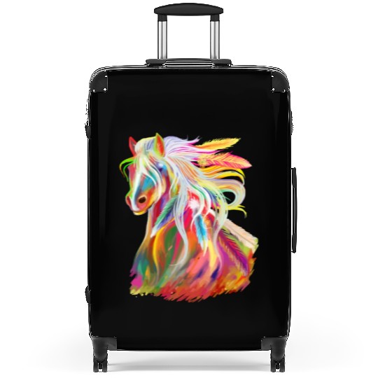 Horse Head Watercolor Equestrianhorse for girlswat Suitcases