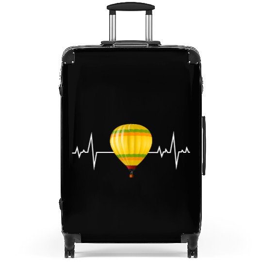 Hot Air Ballooning Hopper Balloon Heartbeat Pulse Suitcases