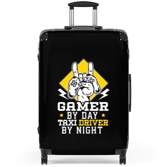 Gamer By Day Taxi Driver By Night Cab Driver Suitcases