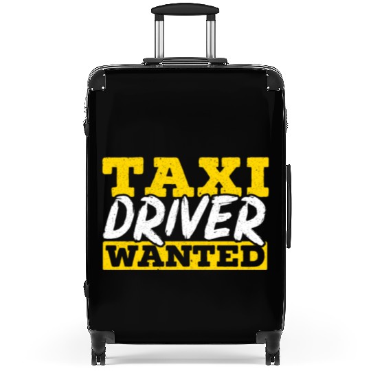 Taxi Driver Wanted Taxicab Cab Driver Cabbie Suitcases