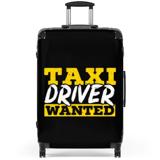 Taxi Driver Wanted Taxicab Cab Driver Cabbie Suitcases
