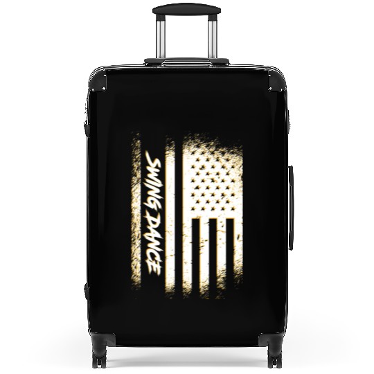 Patriotic 4th Of July American Flag Swing Dance Suitcases