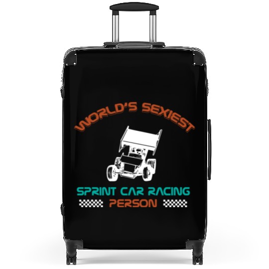 Sprint Car Racing, sprint car, dirt track racers Suitcases