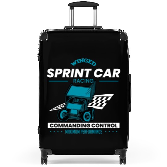 Sprint Car Racing, sprint car, dirt track racers Suitcases