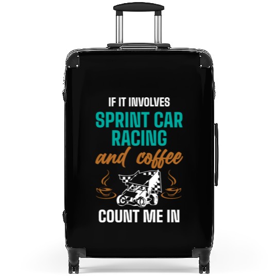 Sprint Car Racing, sprint car, dirt track racers Suitcases