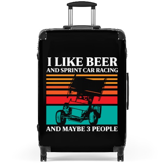 Sprint Car Racing, sprint car, dirt track racers Suitcases