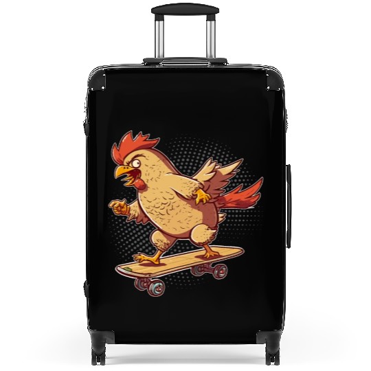 Chicken Farmer Chicken Whisperer Skateboard Lover Suitcases