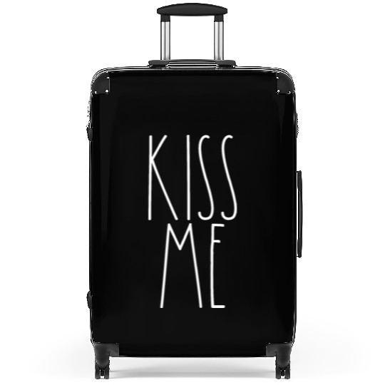Kiss Me White Rae Dunn Inspired Minimalist Decor Suitcases