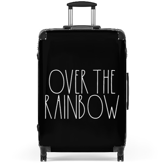 Over the Rainbow White Rae Dunn Inspired Decor Suitcases