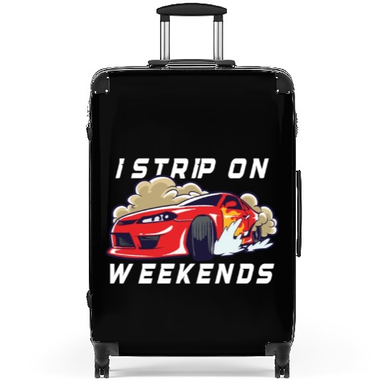 Race Car Dirt Track Racing Funny Racer Race Car Suitcases