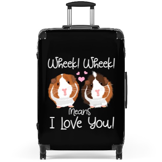 Wheek I Love You Guinea Pig Clothes Cavy Gift Guin Suitcases