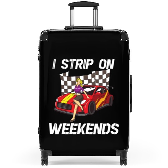 Race Car Dirt Track Racing Funny Racer Race Car Suitcases