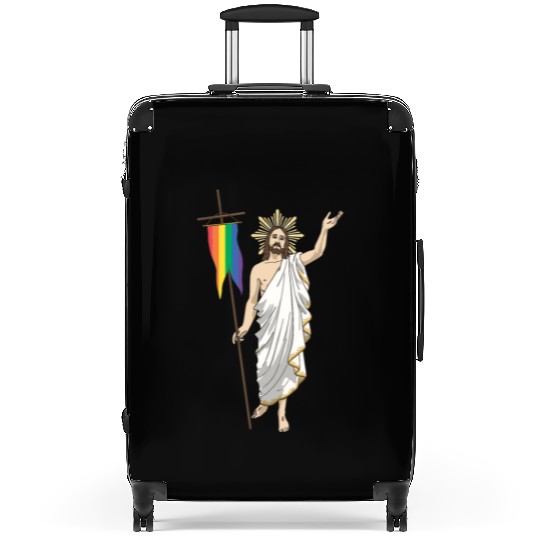 LGBT Jesus Equal Rainbow Christian Suitcases