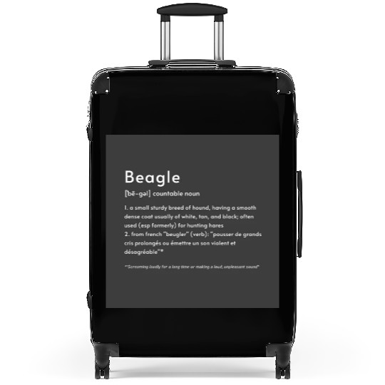 Beagle Definition PWBB Poster Suitcases