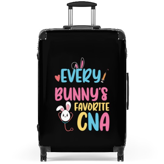 every bunny favorite cna funny easter Suitcases