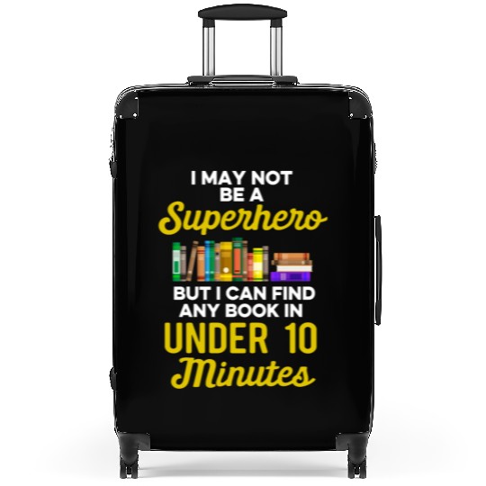 Librarian Bookworm Book Nerd Reading Library Suitcases