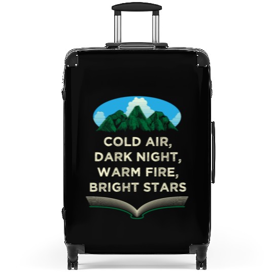 Warm Fire Bright Stars Camping Wildlife Camper Out Suitcases